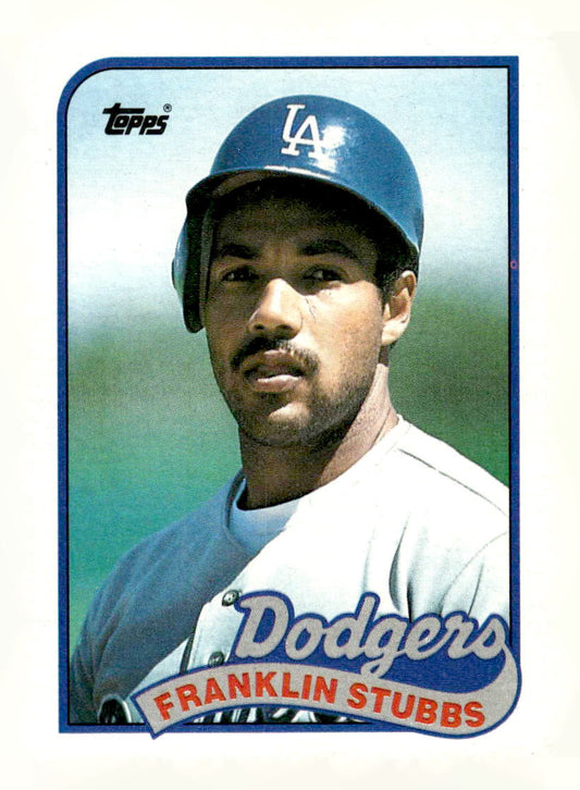 1989 Topps #697a Franklin Stubbs Team name in white