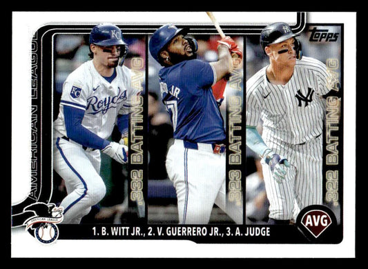 2025 Topps #345 Bobby Witt Jr. / Vladimir Guerrero Jr. / Aaron Judge