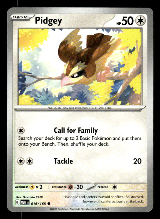 SV: Scarlet & Violet 151 #016/165 Pidgey