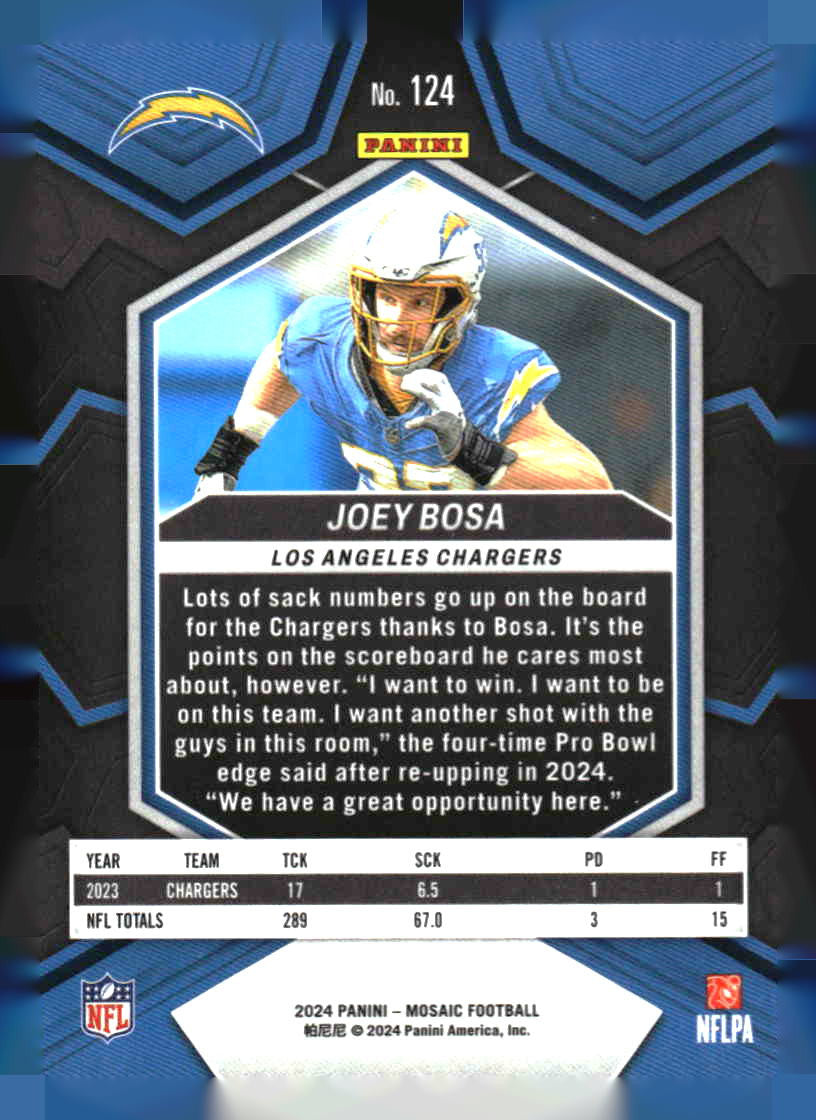 2024 Panini Mosaic #124 Joey Bosa