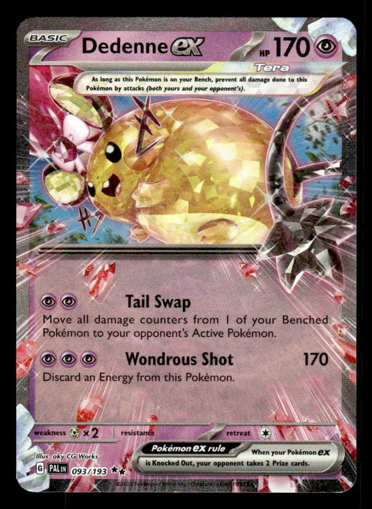 SV02: Paldea Evolved #093/193 Dedenne ex Double Rare