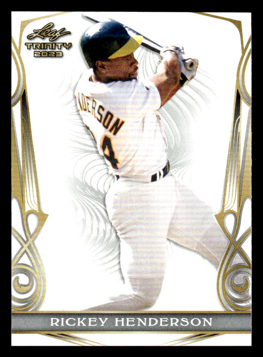 2023 Leaf Trinity #46 Rickey Henderson