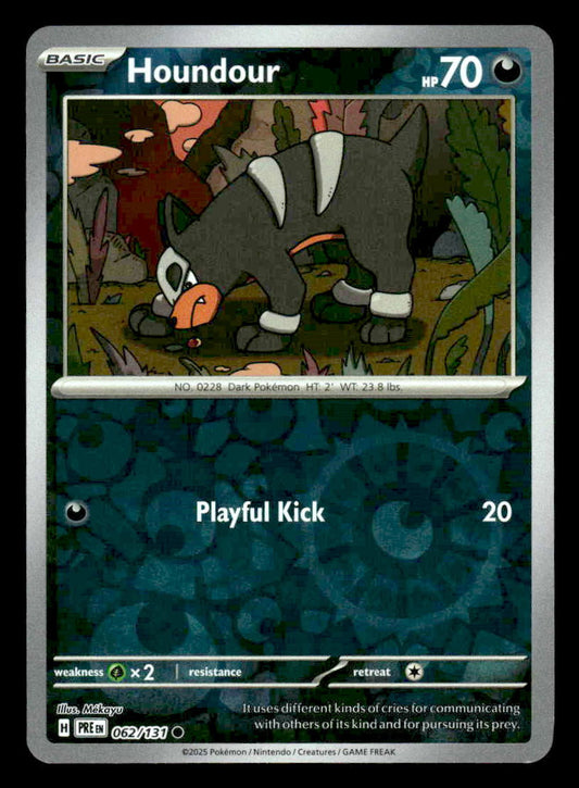 SV: Prismatic Evolutions #062/131 Houndour reverse holo Common