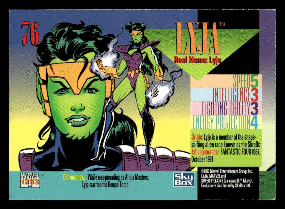 1993 SkyBox Marvel Universe #76 Lyja