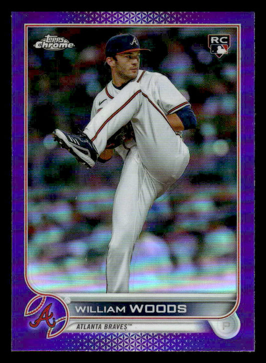 2022 Topps Chrome Update #USC55 William Woods Purple Refractor