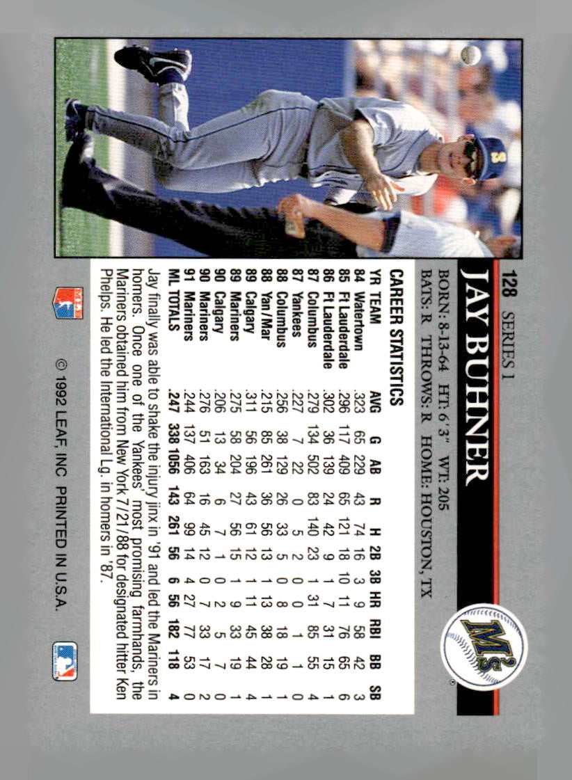 1992 Leaf #128 Jay Buhner