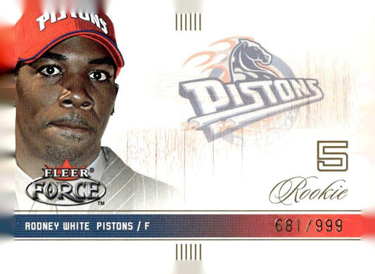 2001-02 Fleer Force #109 Rodney White #/999