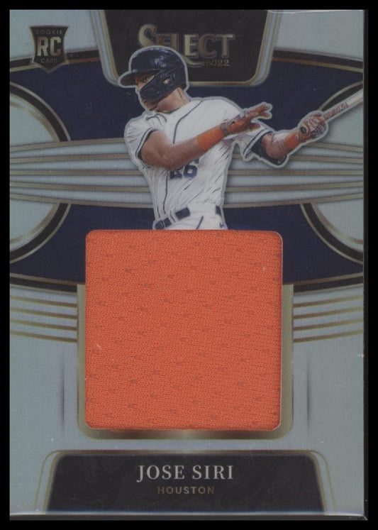 2022 Panini Select #RJS-JS Jose Siri Rookie Jumbo Swatch Holo #/250