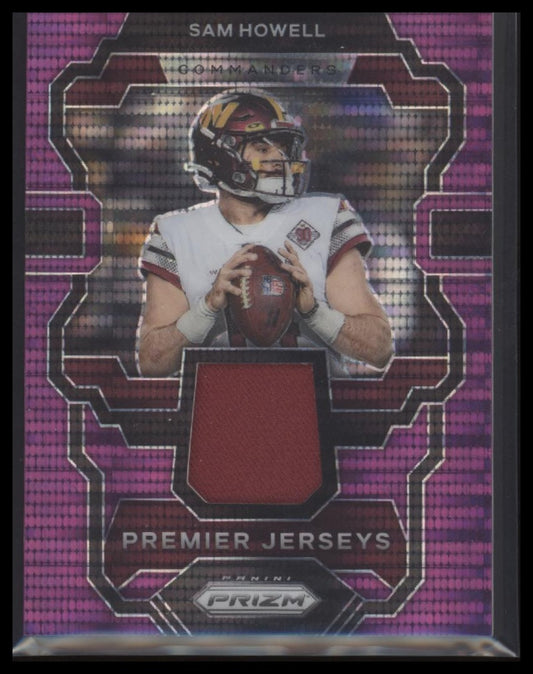 2023 Panini Prizm #PJ-SH Sam Howell Premier Jerseys Purple Pulsar