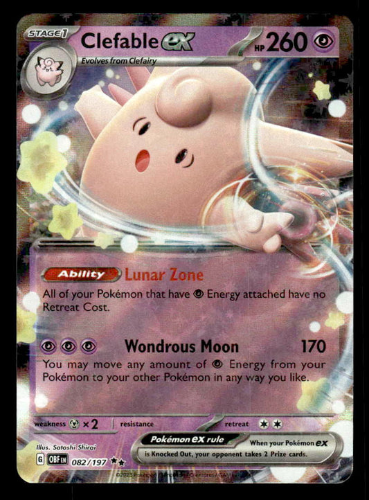 SV03: Obsidian Flames #082/197 Clefable ex Ultra Rare
