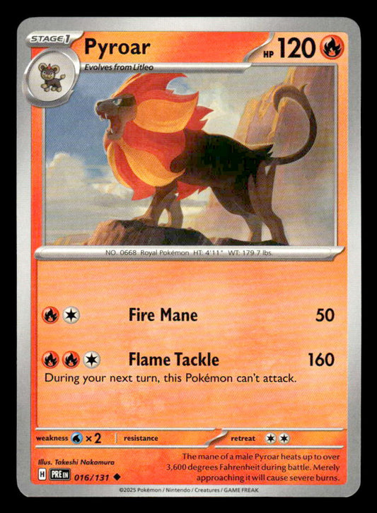 SV: Prismatic Evolutions #016/131 Pyroar Uncommon