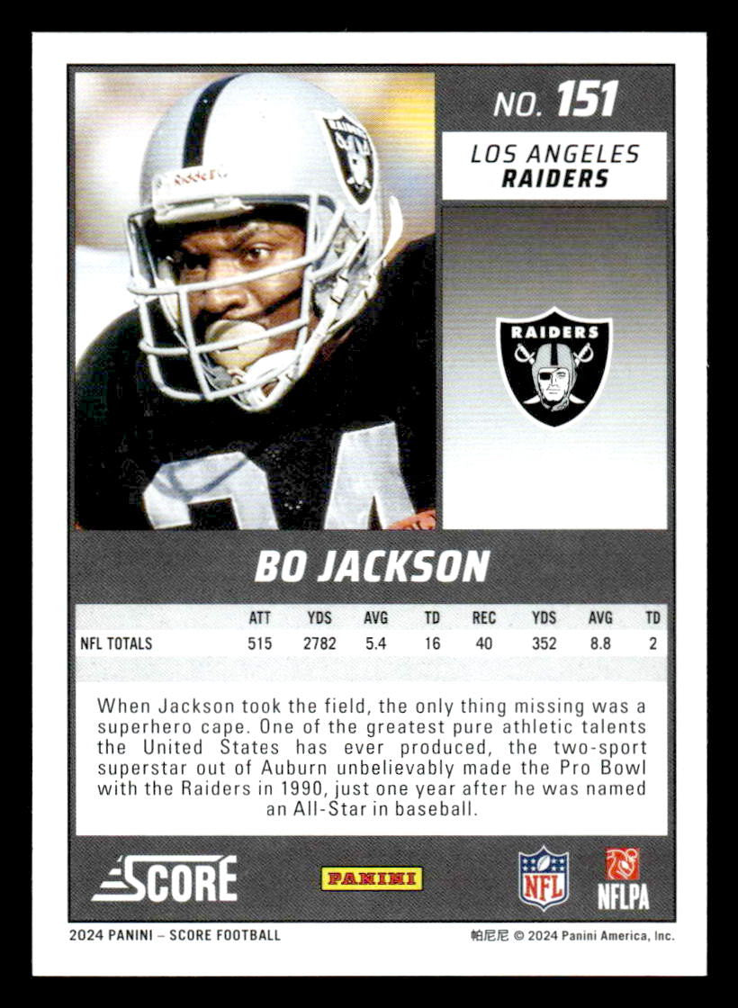2024 Score #151 Bo Jackson
