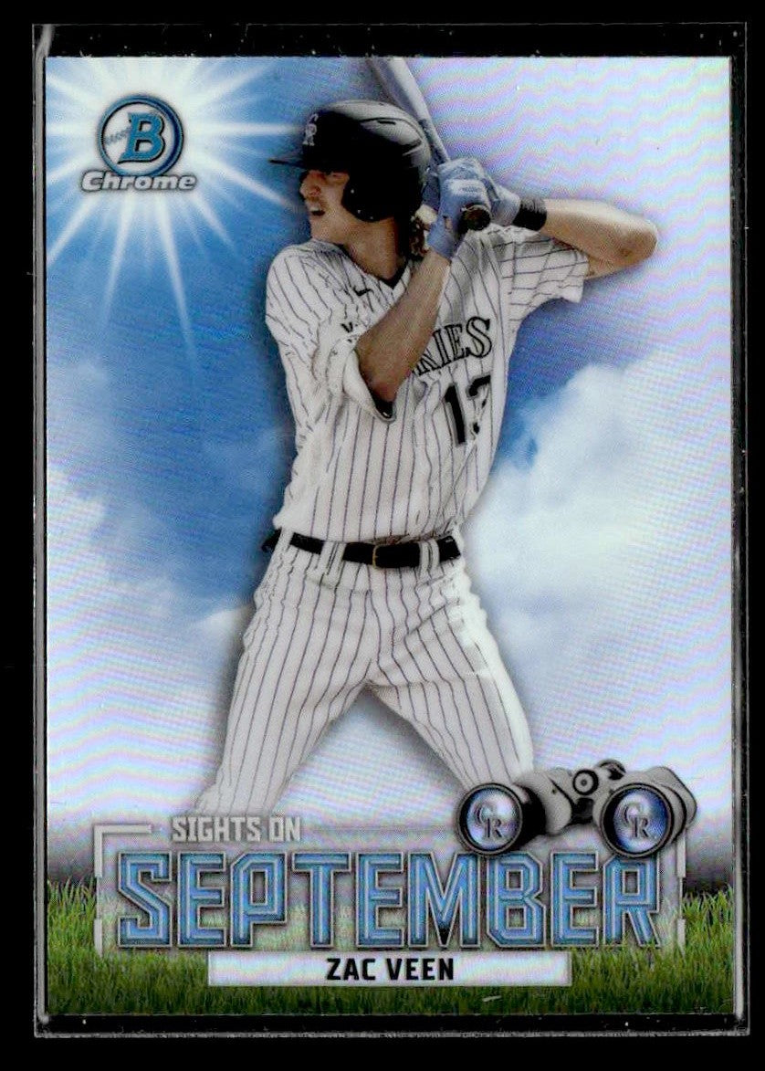 2023 Bowman #SOS-10 Zac Veen Sights on September