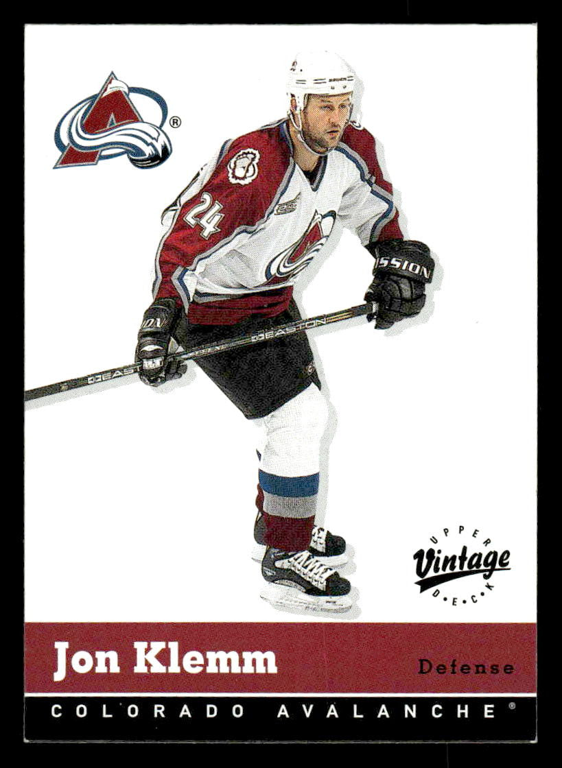 2000-01 Upper Deck Vintage #89 Jon Klemm