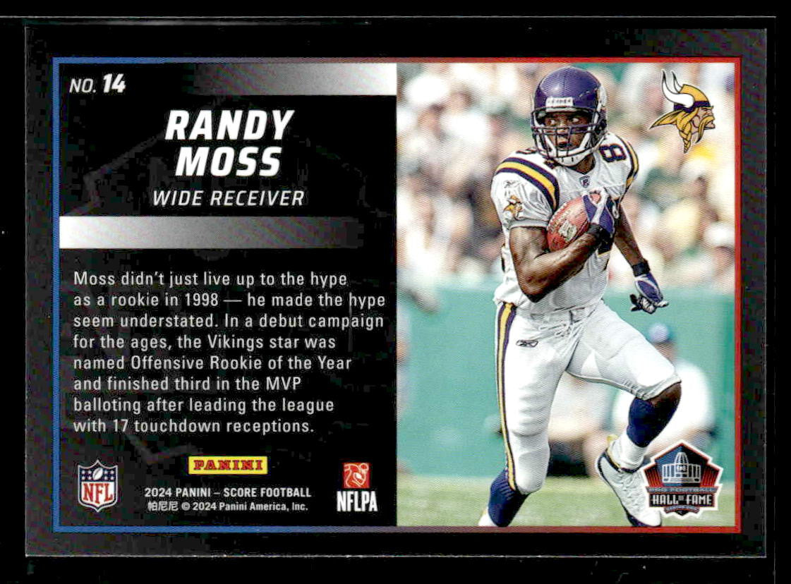 2024 Score #14 Randy Moss Men of Canton