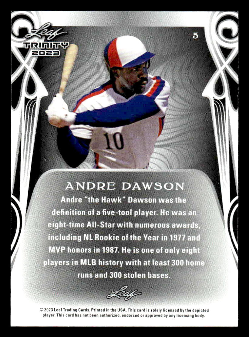 2023 Leaf Trinity #5 Andre Dawson