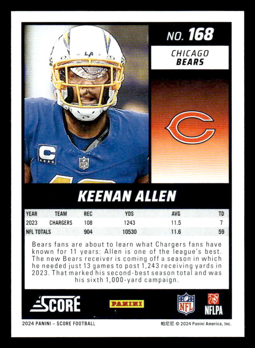 2024 Score #168 Keenan Allen