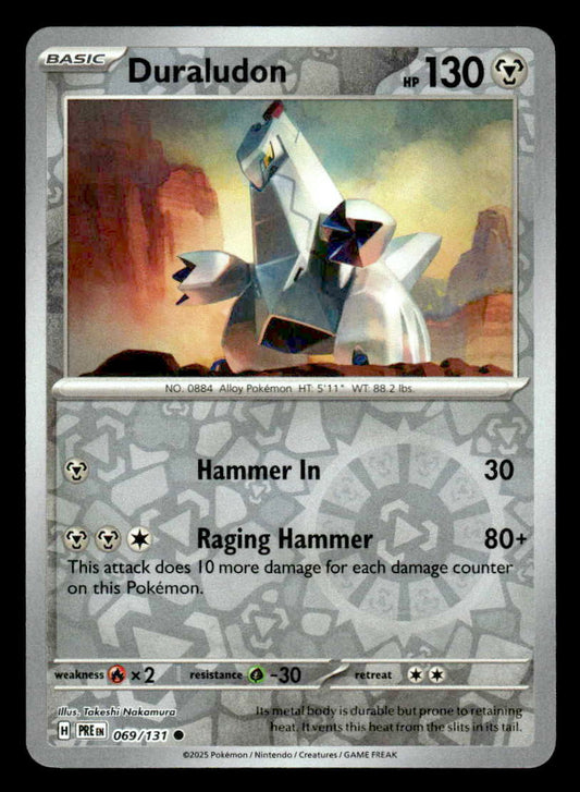 SV: Prismatic Evolutions #069/131 Duraludon Reverse Holo Common