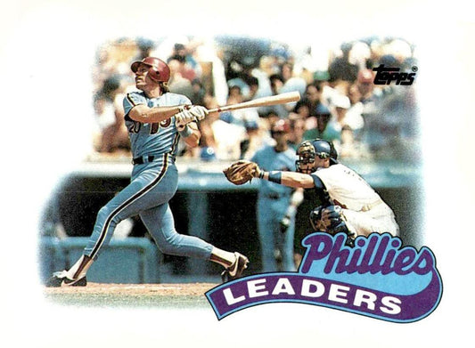 1989 Topps #489 Phillies Leaders