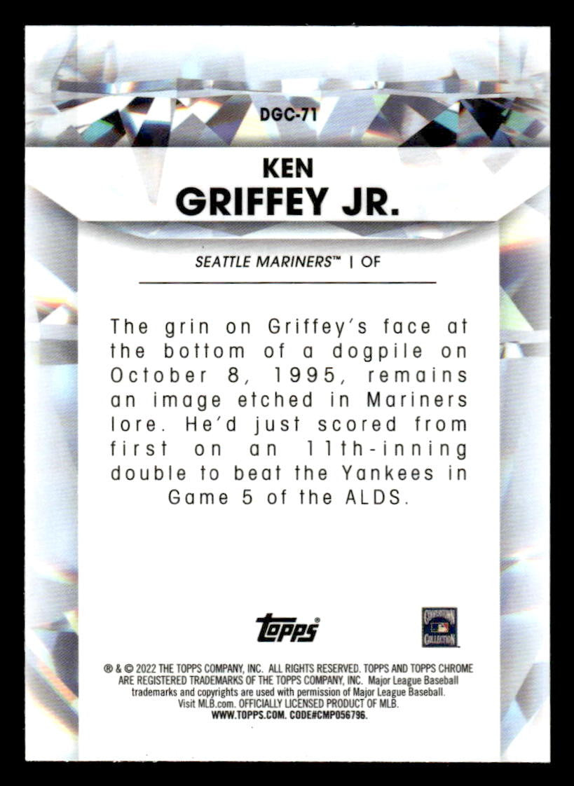 2022 Topps Chrome Update #DGC-71 Ken Griffey Jr. Diamond Greats Die Cuts