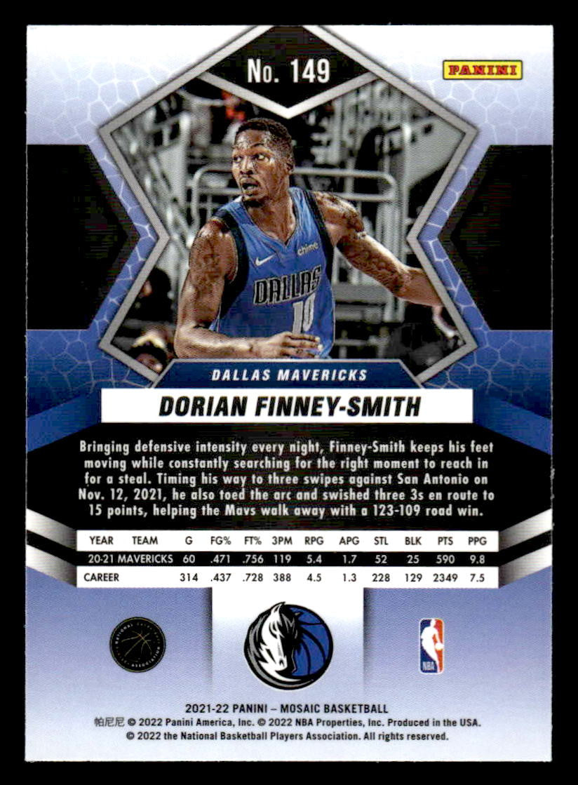 2021-22 Panini Mosaic #149 Dorian Finney-Smith