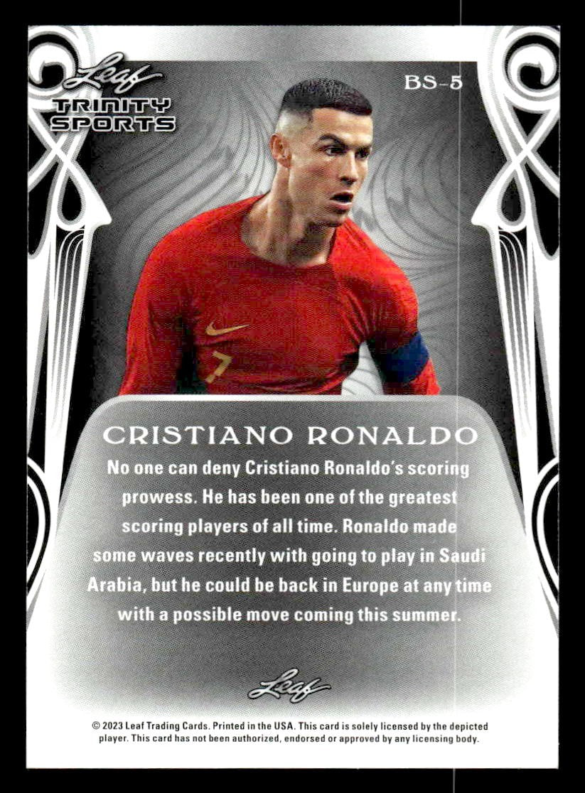 2023 Leaf Trinity #BS-5 Cristiano Ronaldo Base Sports