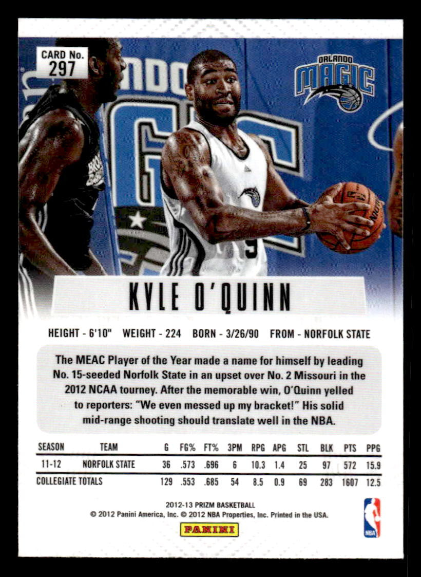 2012-13 Panini Prizm #297 Kyle O'Quinn