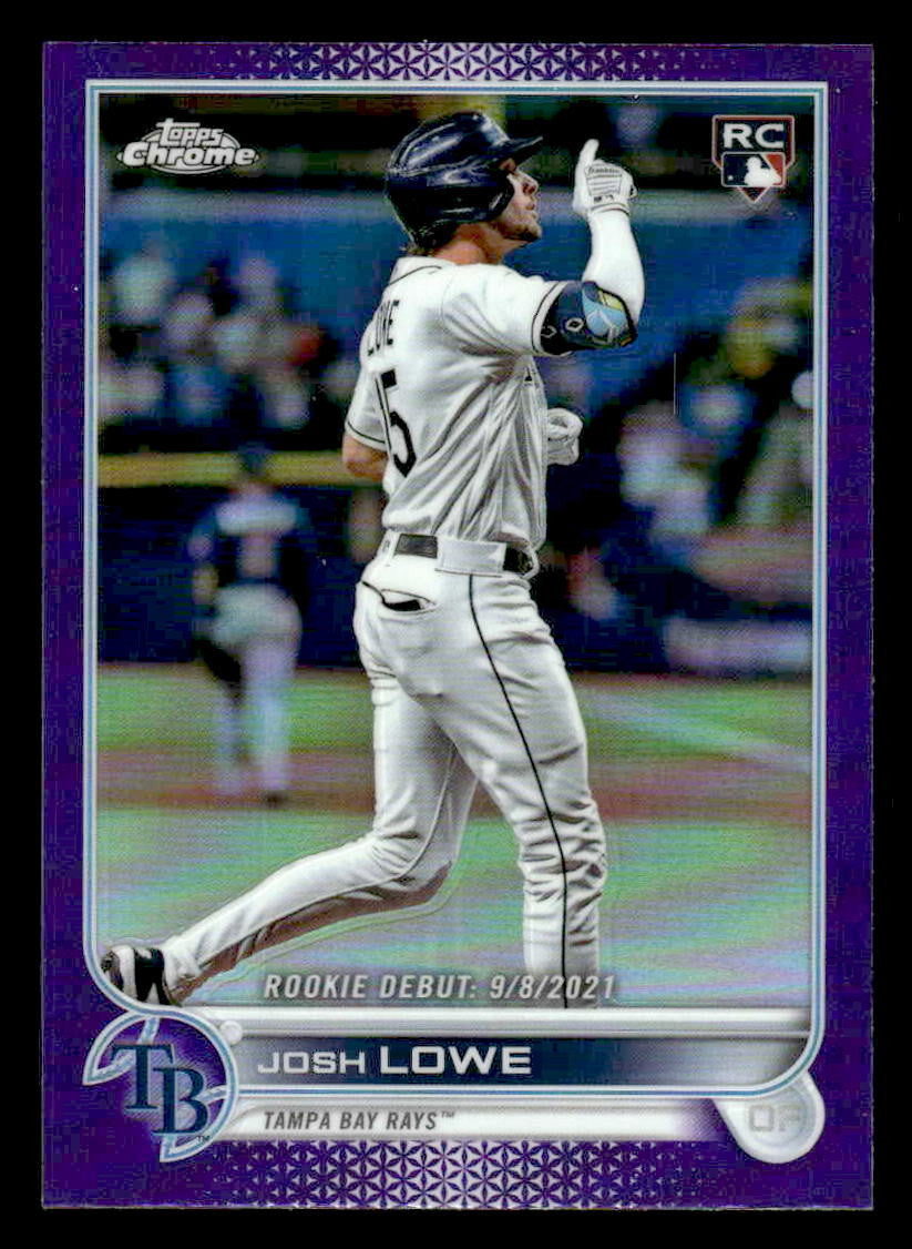 2022 Topps Chrome Update #USC155 Josh Lowe Purple Refractor