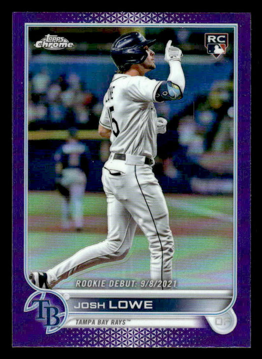 2022 Topps Chrome Update #USC155 Josh Lowe Purple Refractor