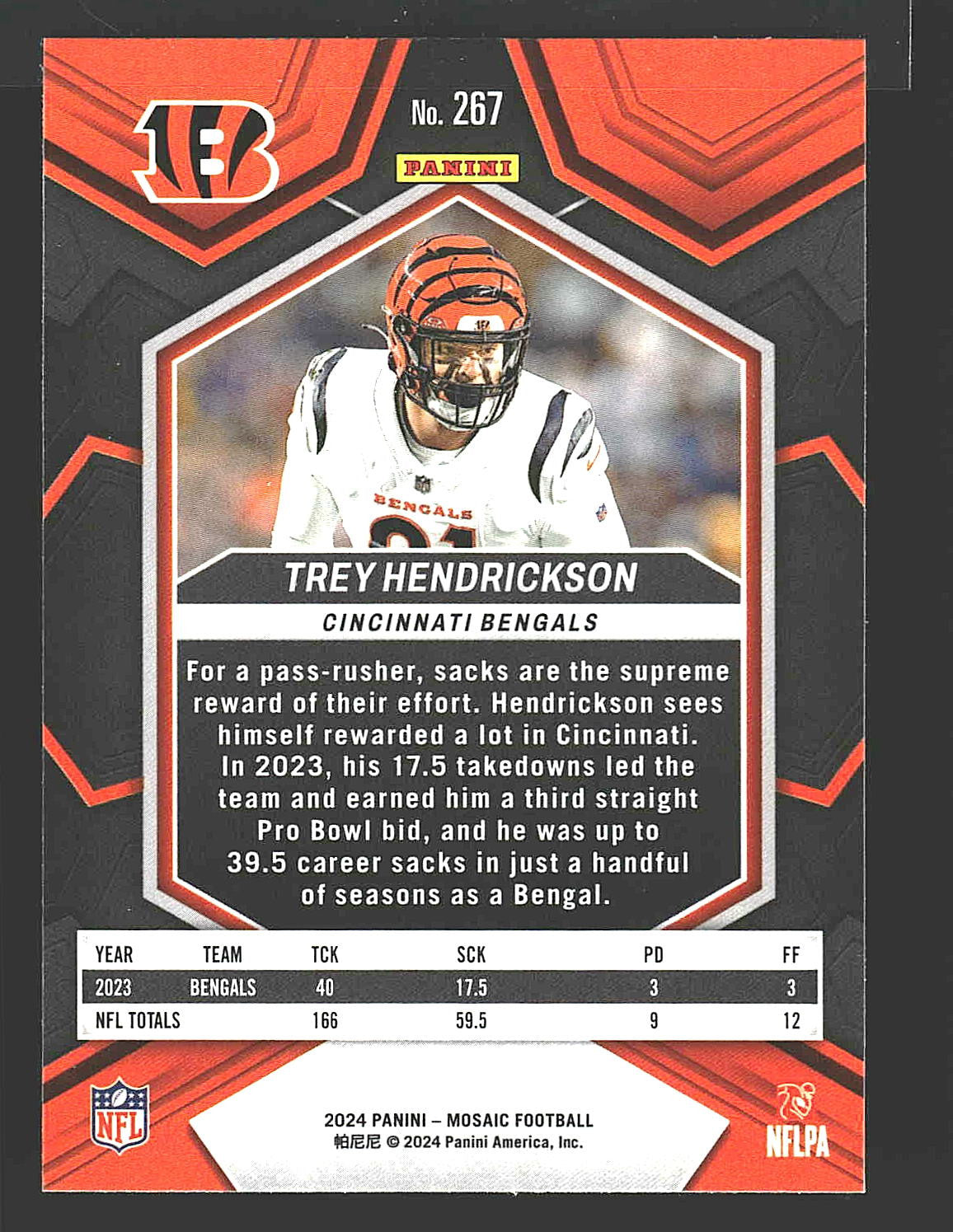 2024 Panini Mosaic #267 Trey Hendrickson