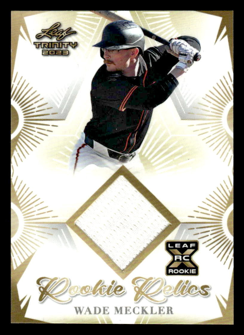 2023 Leaf Trinity #RR-49 Wade Meckler Rookie Relics