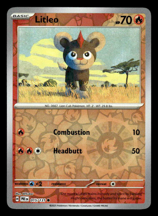 SV: Prismatic Evolutions #015/131 Litleo Reverse Holo Common