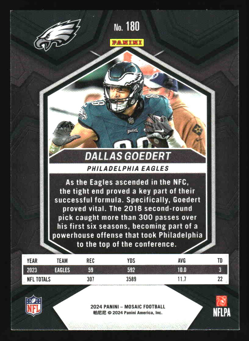 2024 Panini Mosaic #180 Dallas Goedert