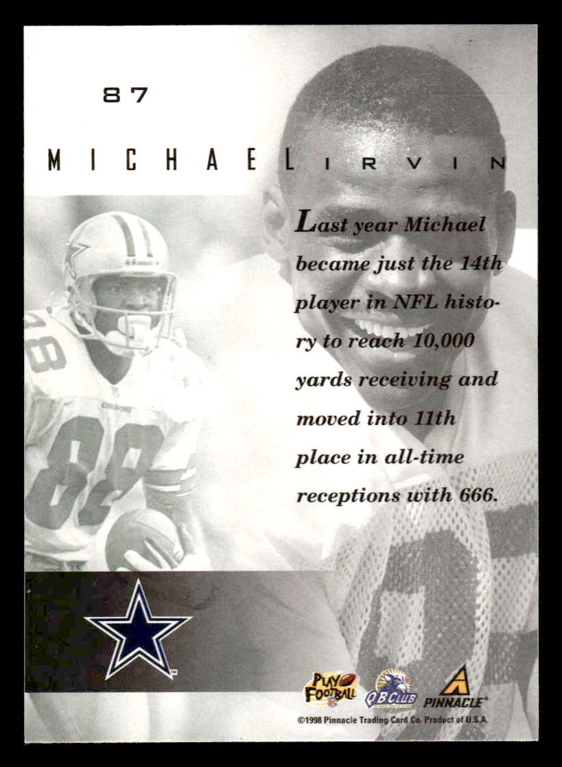 1998 Pinnacle Mint #87 Michael Irvin