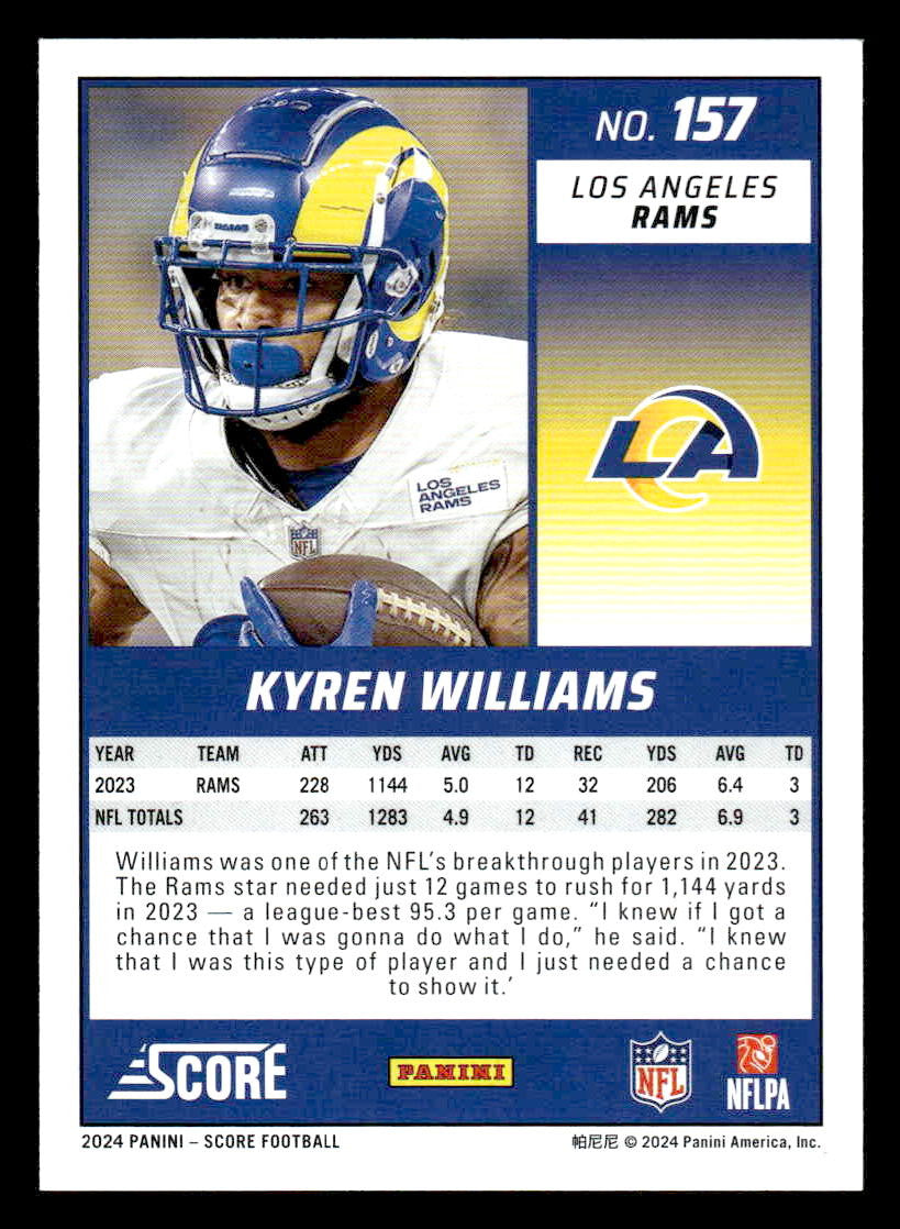 2024 Score #157 Kyren Williams