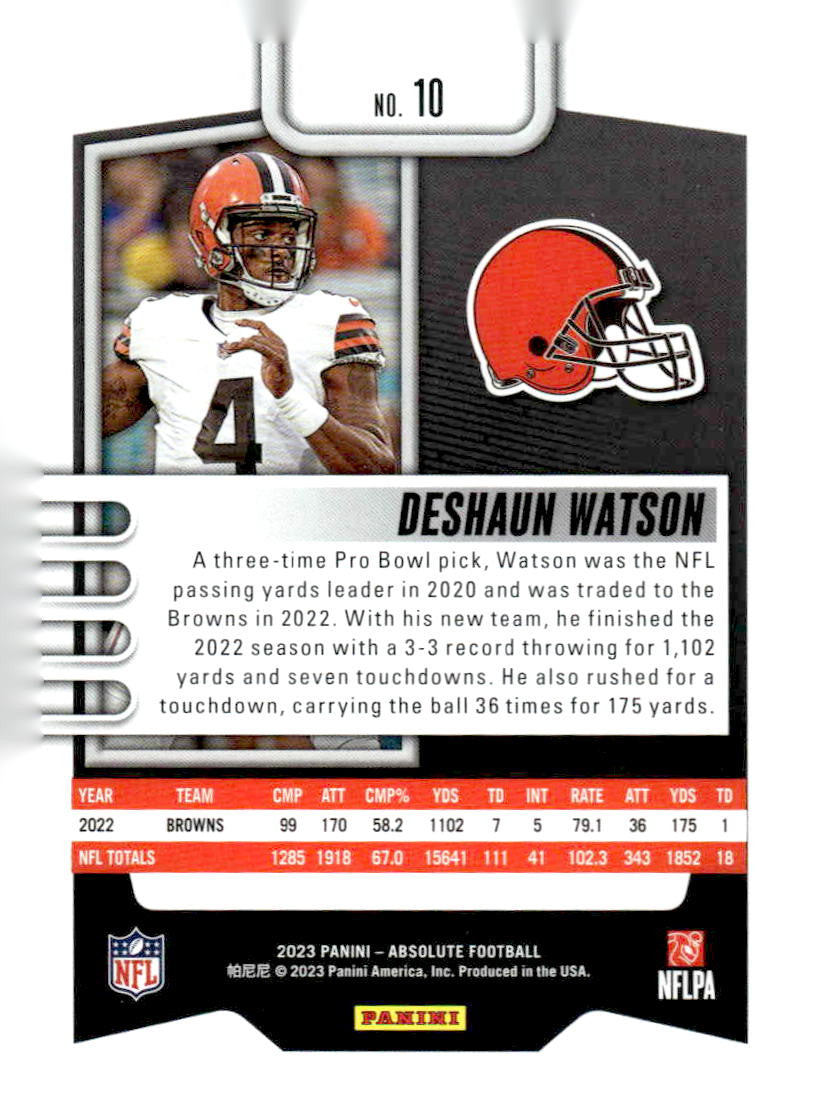 2023 Panini Absolute #10 Deshaun Watson Retail