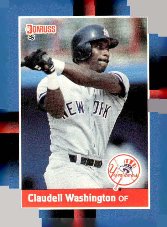 1988 Donruss #340 Claudell Washington
