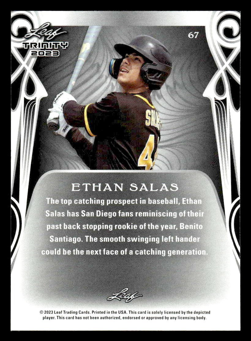 2023 Leaf Trinity #67 Ethan Salas