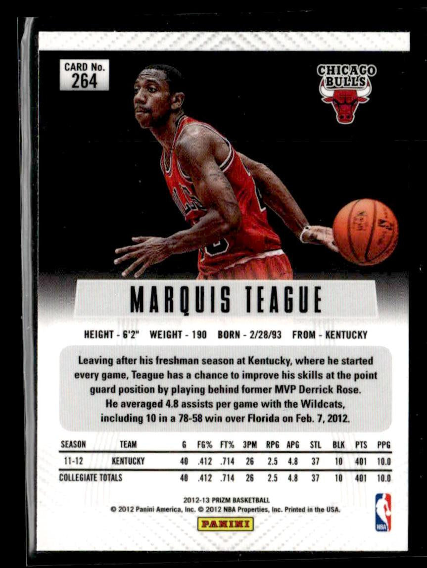 2012-13 Panini Prizm #264 Marquis Teague