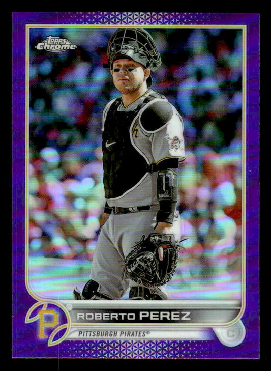 2022 Topps Chrome Update #USC58 Roberto Perez Purple Refractor