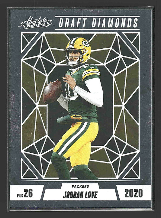 2024 Panini Absolute #DD-JLE Jordan Love Draft Diamonds