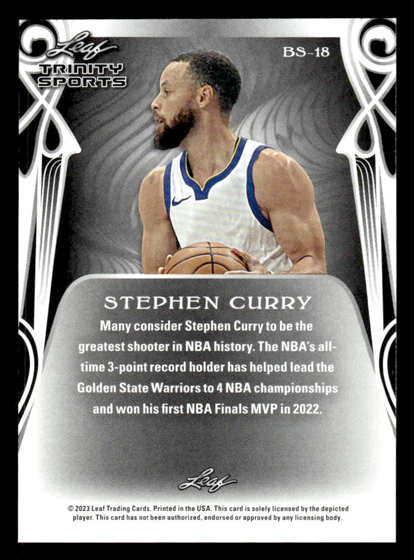 2023 Leaf Trinity #BS-18 Stephen Curry Base Sports
