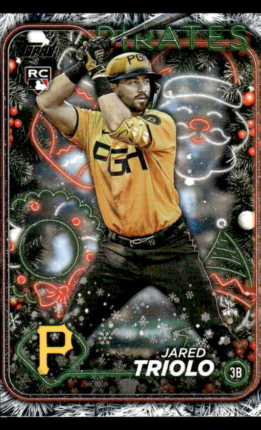 2024 Topps Holiday #H188 Jared Triolo Holiday Tree