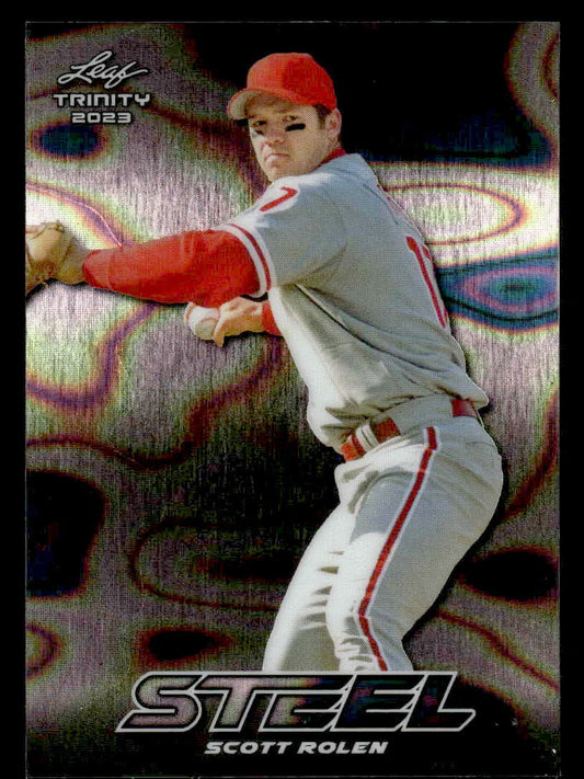 2023 Leaf Trinity #S-68 Scott Rolen Steel Lava Silver