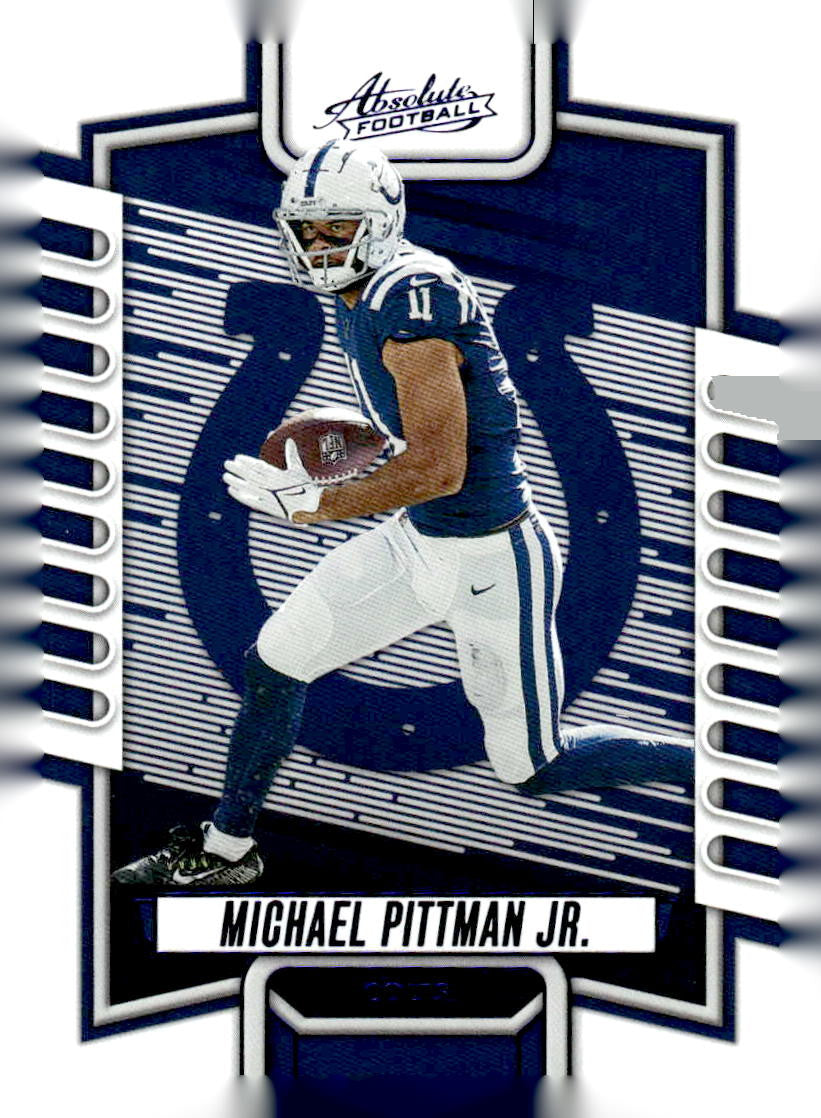 2023 Panini Absolute #81 Michael Pittman Jr. Blue