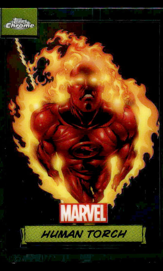 2024 Topps Chrome Marvel #24 Human Torch