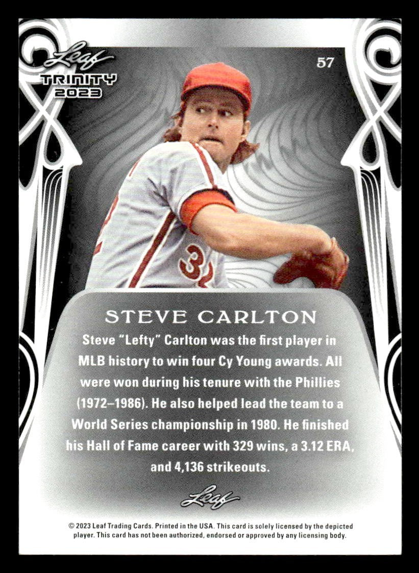 2023 Leaf Trinity #57 Steve Carlton
