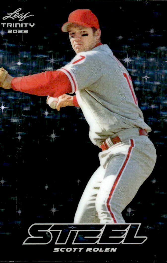 2023 Leaf Trinity #S-68 Scott Rolen Steel Stars and Dots Silver