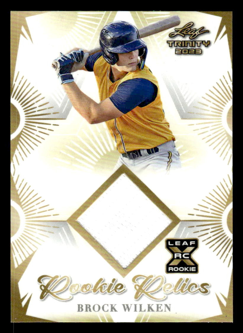 2023 Leaf Trinity #RR-12 Brock Wilken Rookie Relics