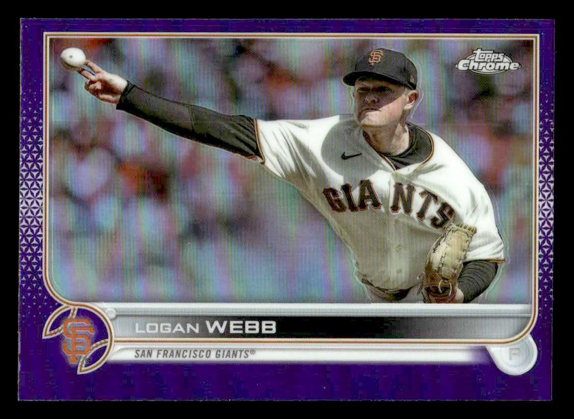 2022 Topps Chrome Update #USC62 Logan Webb Purple Refractor